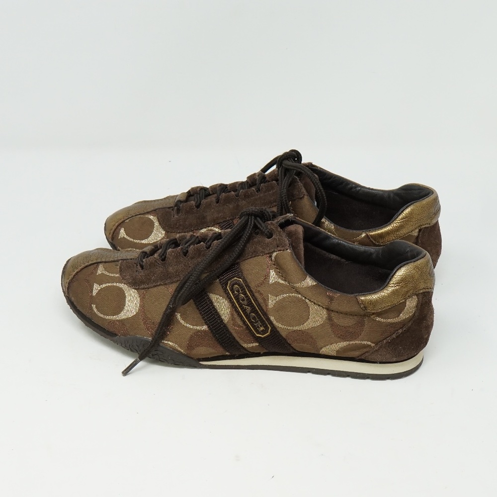 Coach Sneaker Brown and Gold 5